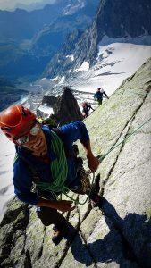 Will on the S ridge of the Aig de la Savoie